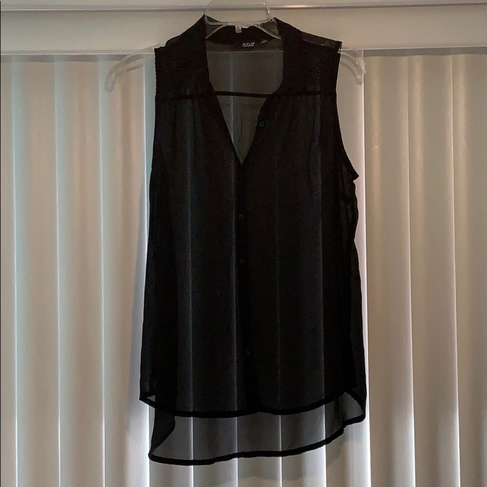 Flowy chiffon blouse tank